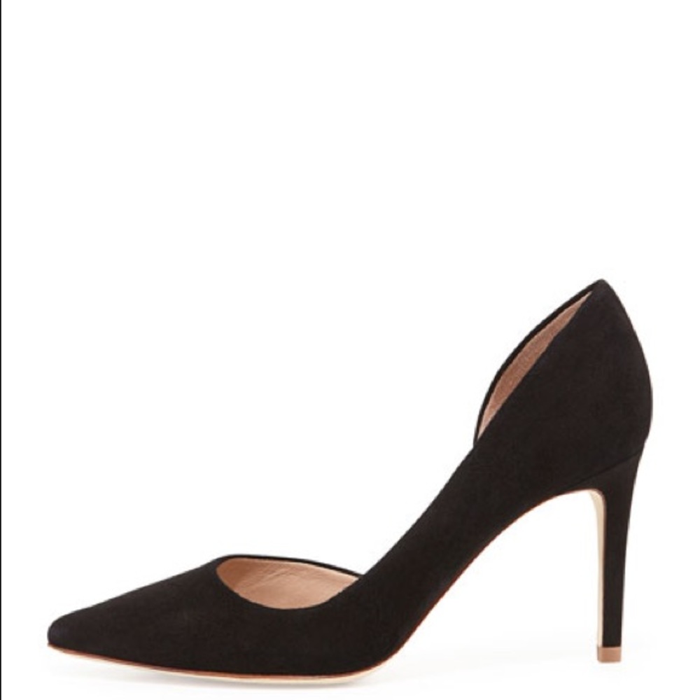 Tory Burch Classic Suede Half d'Orsay Pump